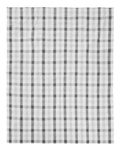 Thread and Loom Grey And Black Check Tablecloth