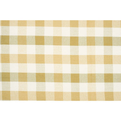 Thread and Loom Yellow Check Tablecloth