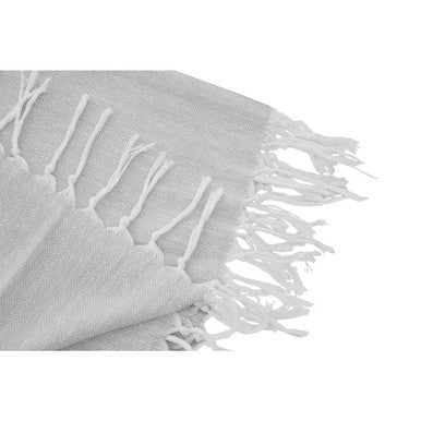 Thread and Loom Grey Hammam Beach Towel