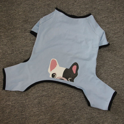Fat Dog Four-Legged Cotton Printed Pajamas
