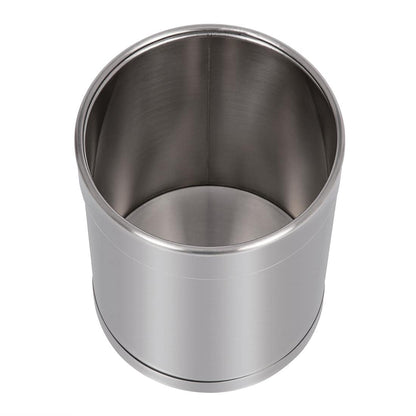 Bolero Commercial Round Stainless Steel Waste Paper Bin 10.2Ltr CF130