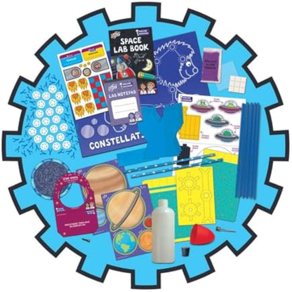 Galt Space Lab -Explore and Discover STEM Craft Kits for Kids, 12 Fun Experiments and Guide - Create Constellations, Launch a Rocket and More - Girls and Boys Childrens Science Set - Ages 6 Years Plus
