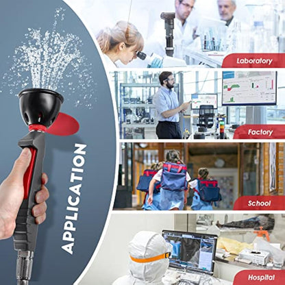 CGOLDENWALL Handheld Emergency Eyewash Station Drench Hose Eye Wash Faucet Eye Washer Unit Safety Shower Continuous Flow Eye Flush Shower for Lab and Industrial Use (Single Head)