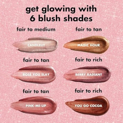 e.l.f. Halo Glow Blush Beauty Wand, Liquid Blush Wand For Radiant, Flushed Cheeks, Infused With Squalane, Vegan & Cruelty-free, Rosé You Slay