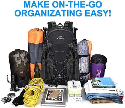 INOXTO lightweight Hiking Backpack 35L/40L Hiking Daypack with Waterproof Rain Cover for Travel Camping Outdoor Men and Women