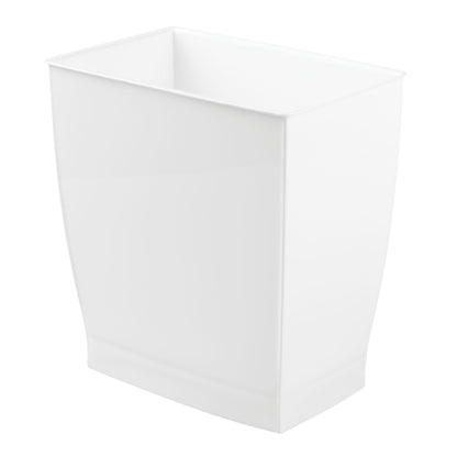 iDesign Mono Rubbish Bin, Plastic, White