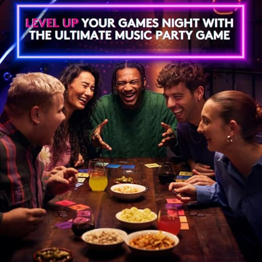 Hitster - The Music Party Board Game, Card Game, Fun Music Quiz Game, 2-10 Players - 300+ Iconic Music Hits - Great For Game Nights, Date Nights, Parties, Adult and Family Games - Jumbo (UK Edition)