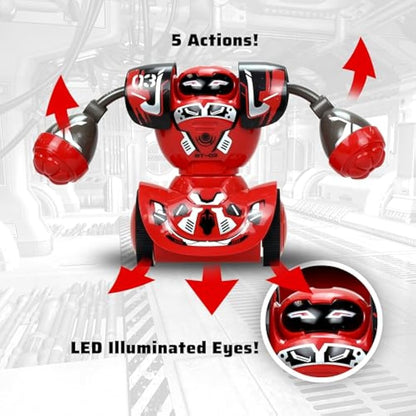 SilverLit Robo Kombat Twin pack | Pack of Two Fighting Robots | Lights and Punching Sound Effects | Remote Control Toy - Ultimate Battling Robots for Boys and Girls ages 5+