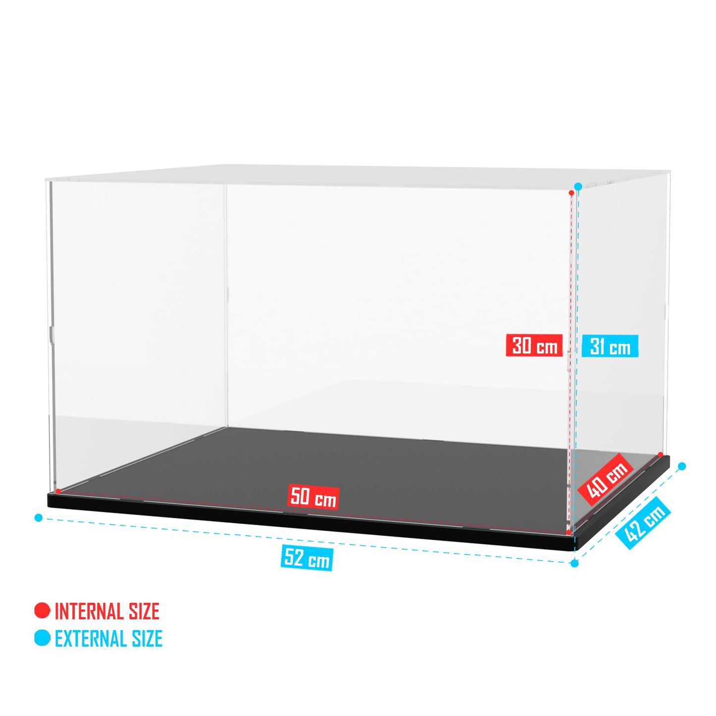 Nynelly Large Acrylic Display Case for Lego Home Alone House 21330 21338 75574 for Models Figures