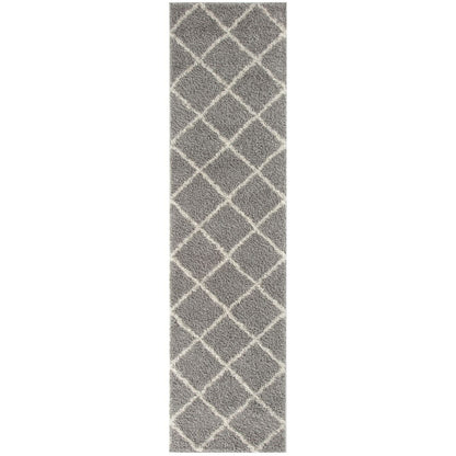 Moroccan Grey Shaggy Rug | 510