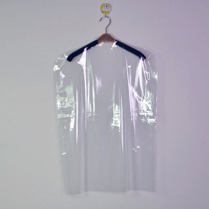 TININNA Pack of 20 Transparent Plastic Clothes Cover, Dustproof Garment Cover, Size 90 x 60cm, Zipper Closure