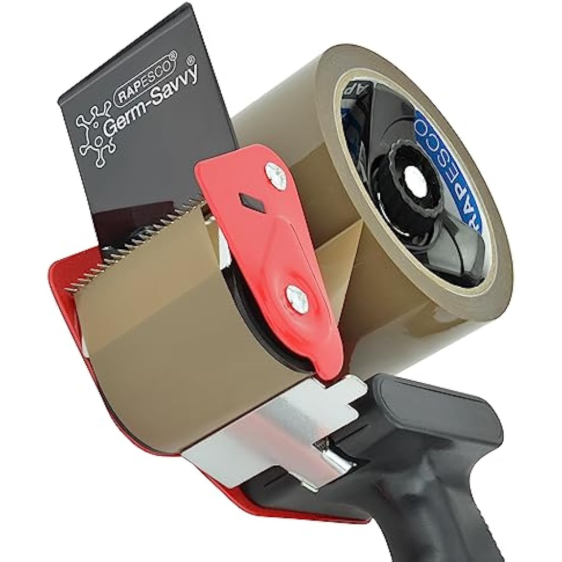 Rapesco 1742 Business Pack: 3 Germ-Savvy Antibacterial 960 Tape Dispensers and 3 Brown Packing Tapes