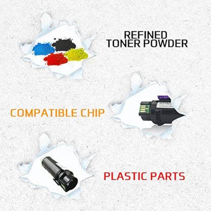 VICTORSTAR Compatible Xerox 6510 6515 Toner Cartridge (Black + Cyan + Magenta + Yellow) 4 Colours The Highest Yield 5500 Pages & 4300 Pages for Xerox Phaser 6510 WorkCentre 6515 (4 Colours)