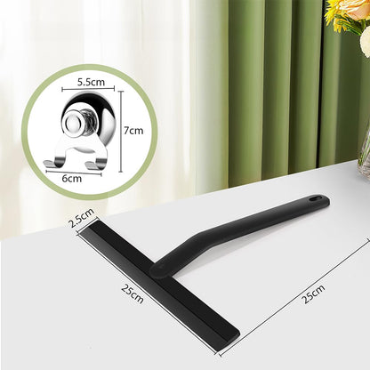 Shower Squeegee,Window Squeegee,Stainless Steel Shower Screen Wiper with Strong Suction Hook for Bathroom,Kitchen,Mirror,Car,Window and Glass Cleaning