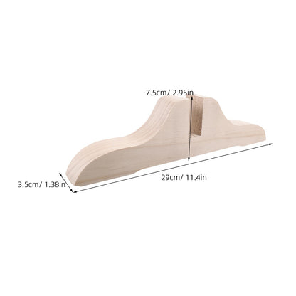 Amosfun Wooden Screen Holder 29 x 7.5 x 3.5 cm Set of 4 Stable Feet for Interior Partition Bracket Room Divider Easy to Install for Home Office