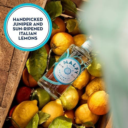 Malfy Original Italian classic Gin, 41 Percent ABV, 70cl, Dry Style, Juniper, Liquorice and Citrus notes, Inspired by the Amalfi Coast