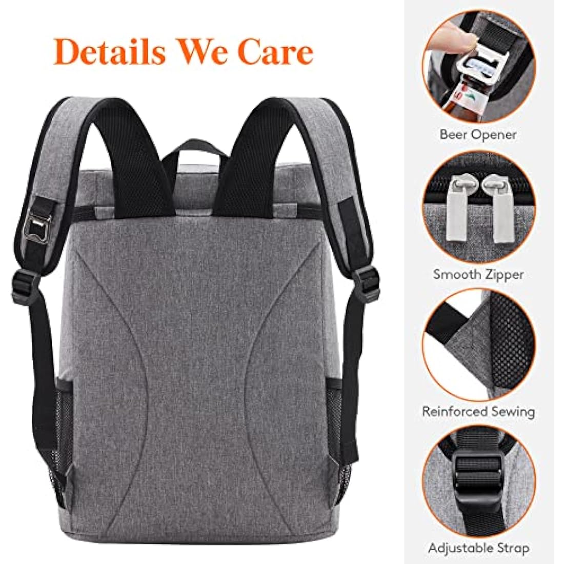 Lifewit Backpack Cooler Waterproof Insulated Soft Lunch Cooler Backpack Lightweight Leakproof Cooler Bag for Men Women Adults for Work Picnics Beach Camping Travel Outdoor Activities