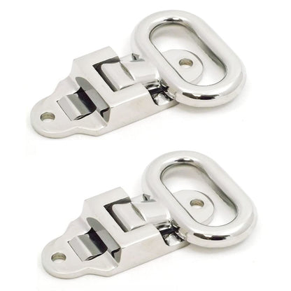 Riloer Foldable Footrest Folding Stirrups Stainless Steel Footrest Stainless Steel Folding Step Grab Handle for RV Truck Bus Trailer Van Camper
