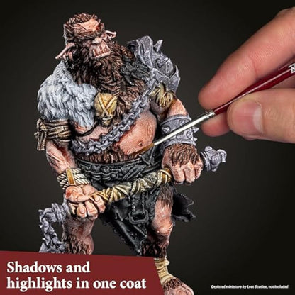 The Army Painter, Speedpaint 2.0 Starter Set, Beginner Paint Set, 10 x 18 ml Acrylic Contrast Paints incl. 1 Free Basecoating Brush for DnD and Warhammer Figures