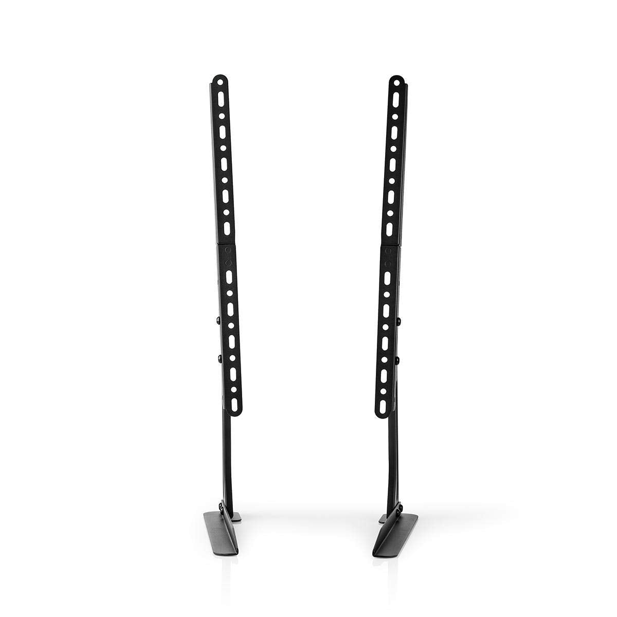 Nedis Fixed TV Desk Stand, Universal Table Mount for 13–70" Screens, Adjustable Height, VESA Compatible 75x75–800x400, Holds Up to 50 kg