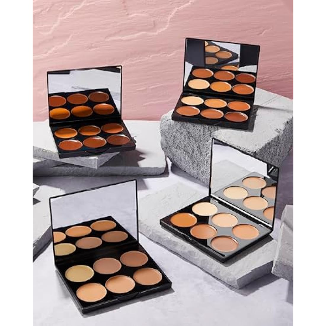 Sleek MakeUP Cream Contour Kit, 6 Easily Blendable Colours for Smooth and Long Lasting Contour, Extra Dark