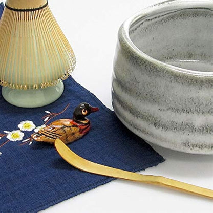 Artcome Japanese Matcha Tea Set, Matcha Whisk, Traditional Scoop, Matcha Bowl, Ceramic Whisk Holder, Handmade Matcha Ceremony Kit for Traditional Japanese Tea Ceremony (7 Pcs)