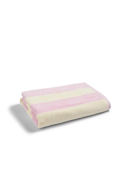 Christy Ice Cream Stripe Beach Towel | Extra Large | Sand Free | 100% Cotton | Luxury Super Soft Velour Front | Quick Dry Towelling Rear