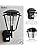 Betta Lighting Outdoor Wall Lantern with Motion Sensor - E27 GLS PIR Motion Security Light - IP44 Waterproof Garden Security Light - Matt Black Outside Lights Mains Powered (Bulb Not Supplied)