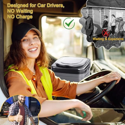 congumi Upgrade XXL Camping Toilet, Folding Portable Toilet for Adults, 16.9 inches-High Extra Large Travel Composting Toilet with 20pcs Trash Bags, Perfect for Hiking, Fishing, Outdoor, Long Trips