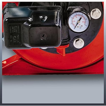 Einhell Hauswasserwerk GC-WW 1046 N (1050 W, 4600 L/h max. flow rate, max. delivery pressure 4.8 bar, pressure switch, pressure gauge, 20 L tank), stainless steel
