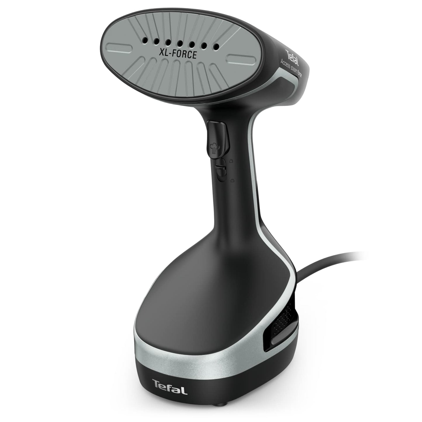 Tefal Handheld Clothes Steamer, Powerful 90g/min Steam Boost, Ready To Use In 25 Seconds, Black And Silver, DT8250