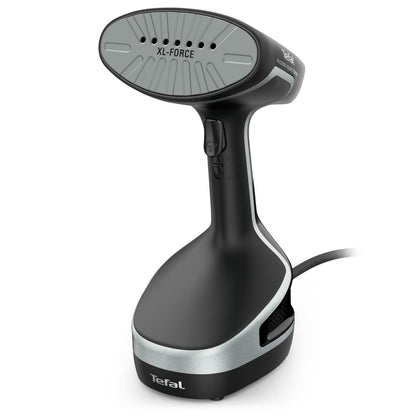 Tefal Handheld Clothes Steamer, Powerful 90g/min Steam Boost, Ready To Use In 25 Seconds, Black And Silver, DT8250