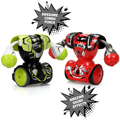 SilverLit Robo Kombat Twin pack | Pack of Two Fighting Robots | Lights and Punching Sound Effects | Remote Control Toy - Ultimate Battling Robots for Boys and Girls ages 5+