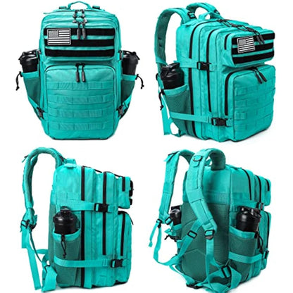 LHI Military Tactical Backpack for Men and Women 45L Large waterproof Rucksack for School, Hiking, Trekking, Hunting