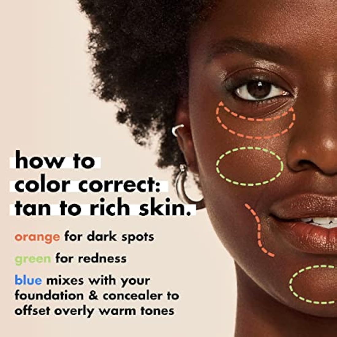 e.l.f. Camo colour Corrector, Hydrating & Long-Lasting Colour Corrector For Camouflaging Discolouration, Dullness & Redness, Vegan & Cruelty-Free, Blue