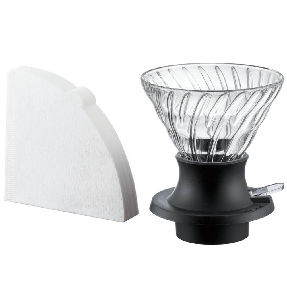 HARIO Prepare coffee according to the tea principle, immersion dripper switch, made in Japan, Black