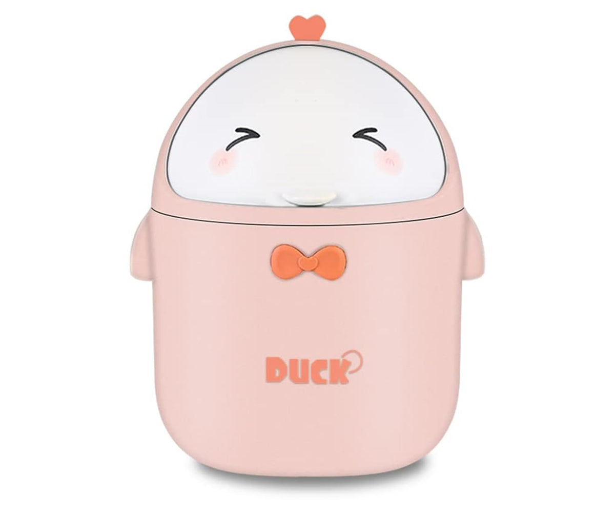TOGHPUW Desk Bin, Mini Trash, Cute Small Waste Bin, Deskbin with Lid, Suitable For Office, Bedroom, Children'S Room (pink)