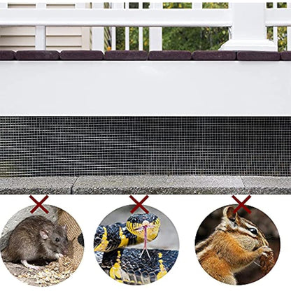 C&Xanadu 100mm X 6m Wire Mesh Roll,Rodent Proofing Metal Mesh Galvanised,Welded Steel Mesh Panels Stop & Prevent Rat & Mouse Access