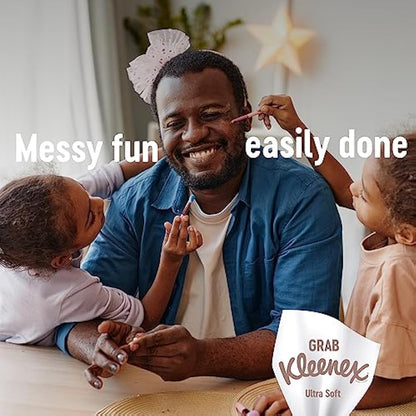 Kleenex Ultra Soft Extra Large Tissue in 16 Compact Boxes - Our Softest Tissue - Supremely Soft and Silky Tissues Designed with Luxury in Mind