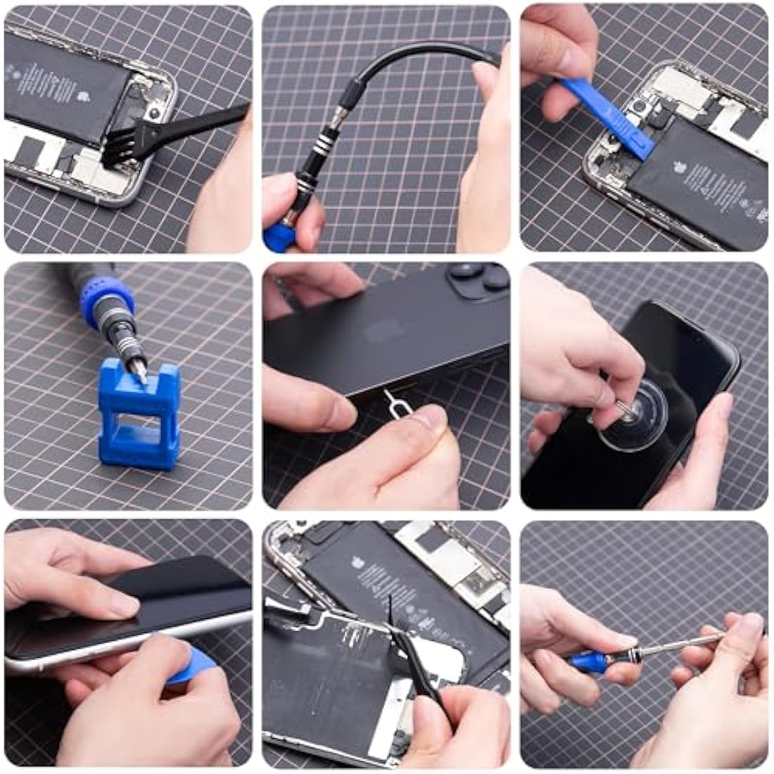 XOOL 200 in 1 Precision Screwdriver Kit, Electronics Repair Tool Magnetic Driver Kit with 164 Bits, Flexible Shaft, Extension Rod for Computer, iPhone, Laptop, PC, PS4, Xbox, Nintendo