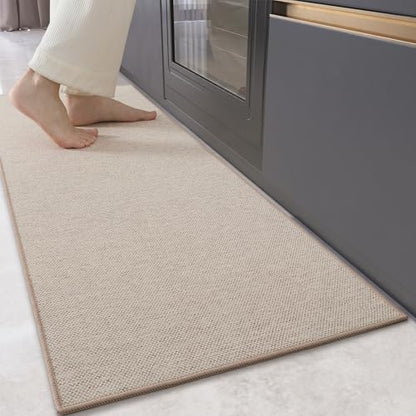 COLOR&GEOMETRY Runner Rug, Woven Carpet Runner, Kitchen Mats Non Slip Washable, Absorbent, Easy To Clean Kitchen Runner, Floor Mat For Hallway,