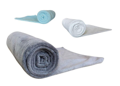 Immaculate Textiles XL Premium Microfibre Hair Drying Towel/Turban/Wrap - 130x65cm (51x25in) - 400GSM : Super Soft, Extra Long