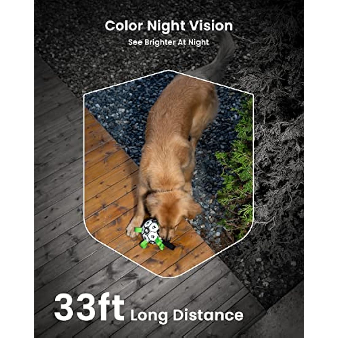 ieGeek No Monthly Fee 2K Wireless Security Camera Outdoor Colorful Night Vision, Rechargeable Battery CCTV Camera Systems, WiFi Home, Motion Detection, Siren Floodlight, Voice Intercom, Remote Access