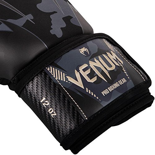Venum, Impact Boxing Gloves, Unisex Adult, 14 Oz, Dark Camo/Sand