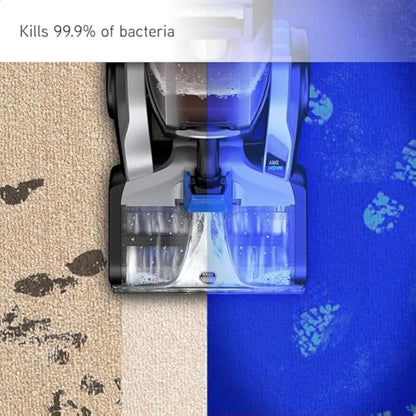 Vax Platinum Antibacterial 4L Carpet Cleaner Solution, Stain Remover Shampoo, Citrus & Blossom Scent, Removes 99.99% of bacteria, Neutralises Pet Odours, 1-9-142405, Blue