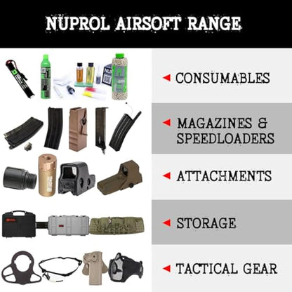 NUPROL Large Rifle Wheeled Hard Case (Wave Foam);