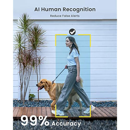 ieGeek No Monthly Fee 2K Wireless Security Camera Outdoor Colorful Night Vision, Rechargeable Battery CCTV Camera Systems, WiFi Home, Motion Detection, Siren Floodlight, Voice Intercom, Remote Access