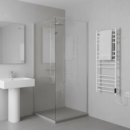 Manissa Siena White Electric Heated Towel Rail 600mm W x 1000mm H