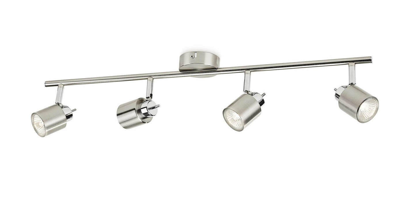 Philips Meranti Lampada con 4 Faretti, Senza Lampa