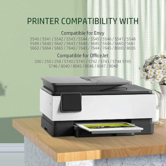 Coloran 62XL Ink Cartridges, for HP 62 XL Black and Tri-color, Compatible for Envy 5540 5541 5542 5543 5544 5545 5546 5547 5548 5640 5642 5644 7640 OfficeJet 200 250 5740 5742 5744(2-Pack)